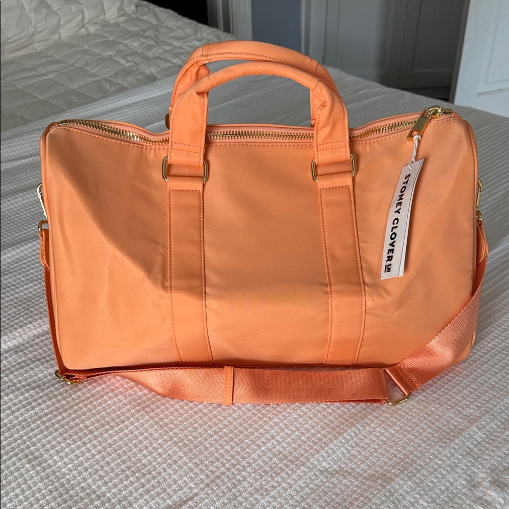 Stoney Clover Lane Peach Mini Duffle Bag